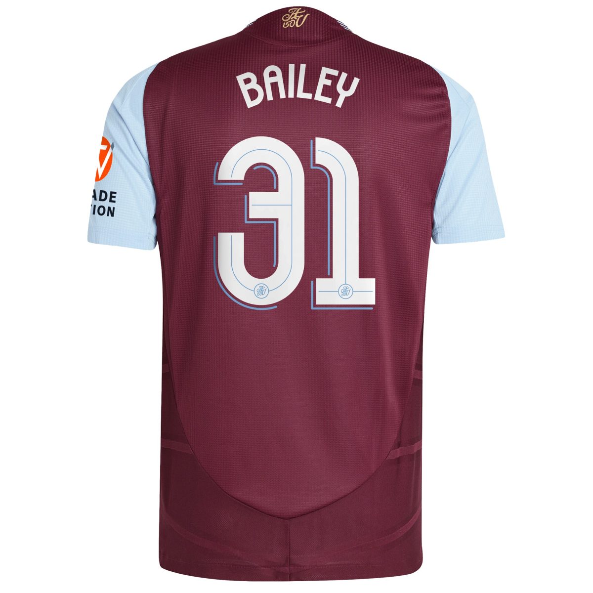 aston villa adidas home authentic shirt 2024-25 with bailey 31 cup printing Collection | Official Aston Villa Jerseys for Fans