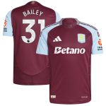 aston villa adidas home authentic shirt 2024-25 with bailey 31 printing Collection | Official Aston Villa Jerseys for Fans