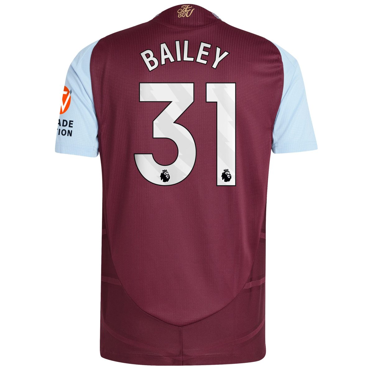 aston villa adidas home authentic shirt 2024-25 with bailey 31 printing Collection | Official Aston Villa Jerseys for Fans