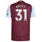 aston villa adidas home authentic shirt 2024-25 with bailey 31 printing Collection | Official Aston Villa Jerseys for Fans