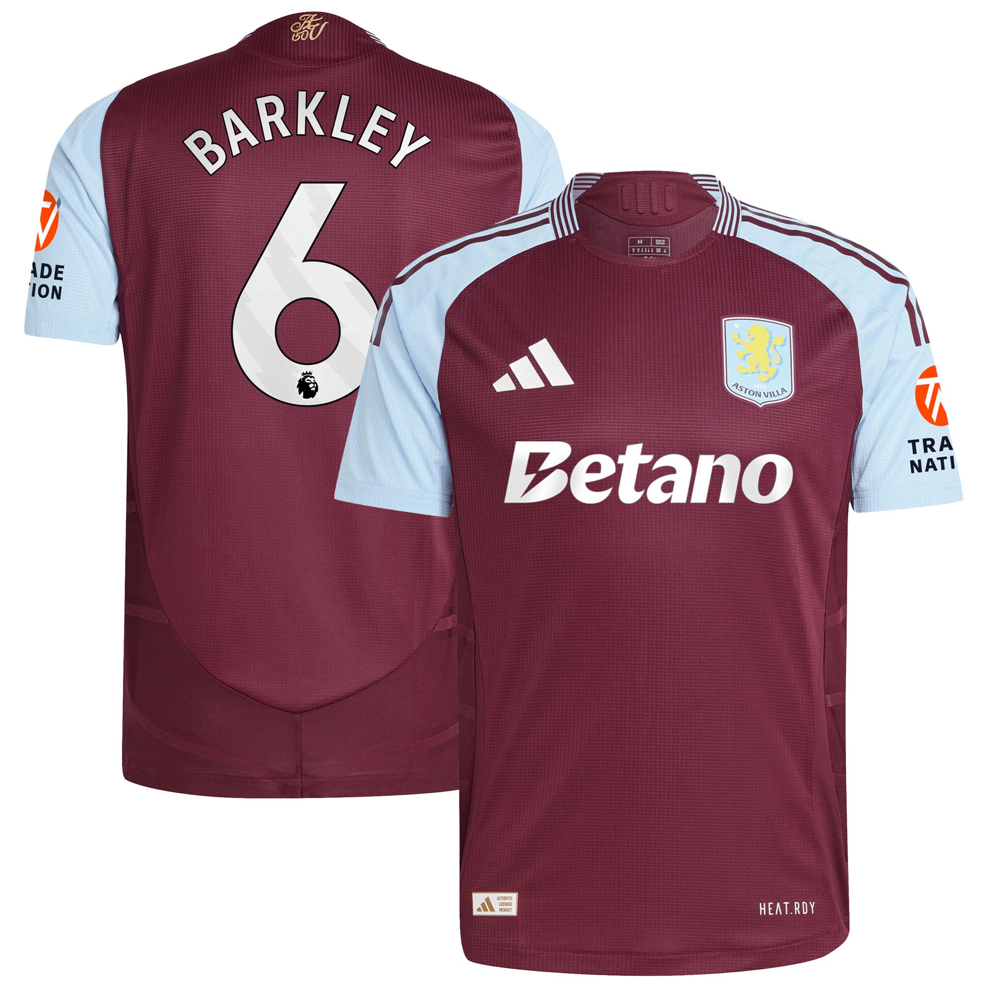 aston villa adidas home authentic shirt 2024-25 with barkley 6 printing Collection | Official Aston Villa Jerseys for Fans