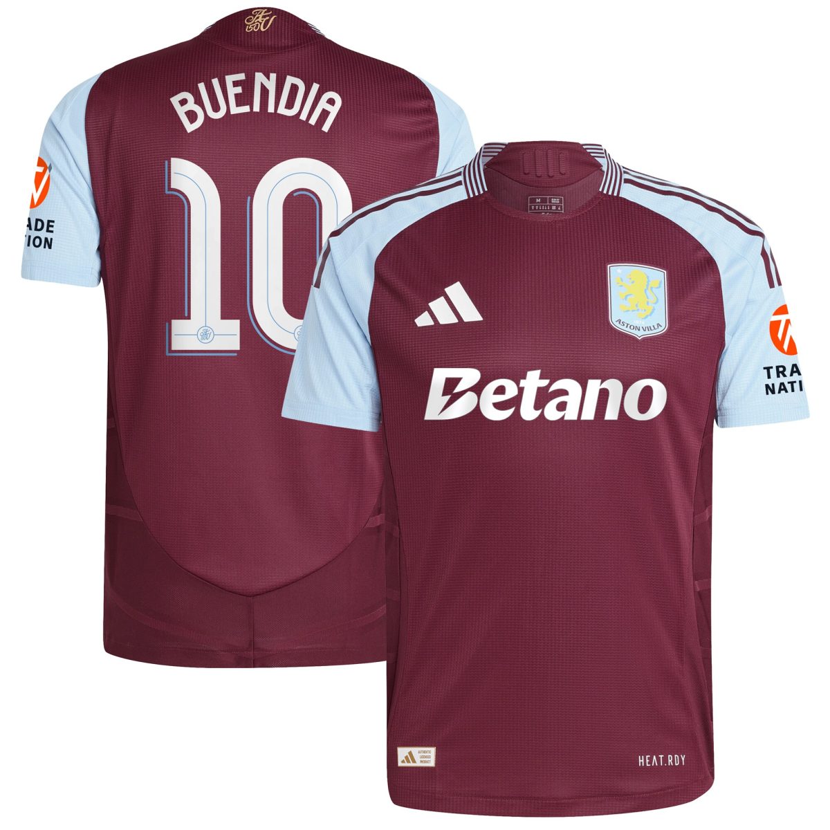 aston villa adidas home authentic shirt 2024-25 with buendia 10 cup printing Collection | Official Aston Villa Jerseys for Fans