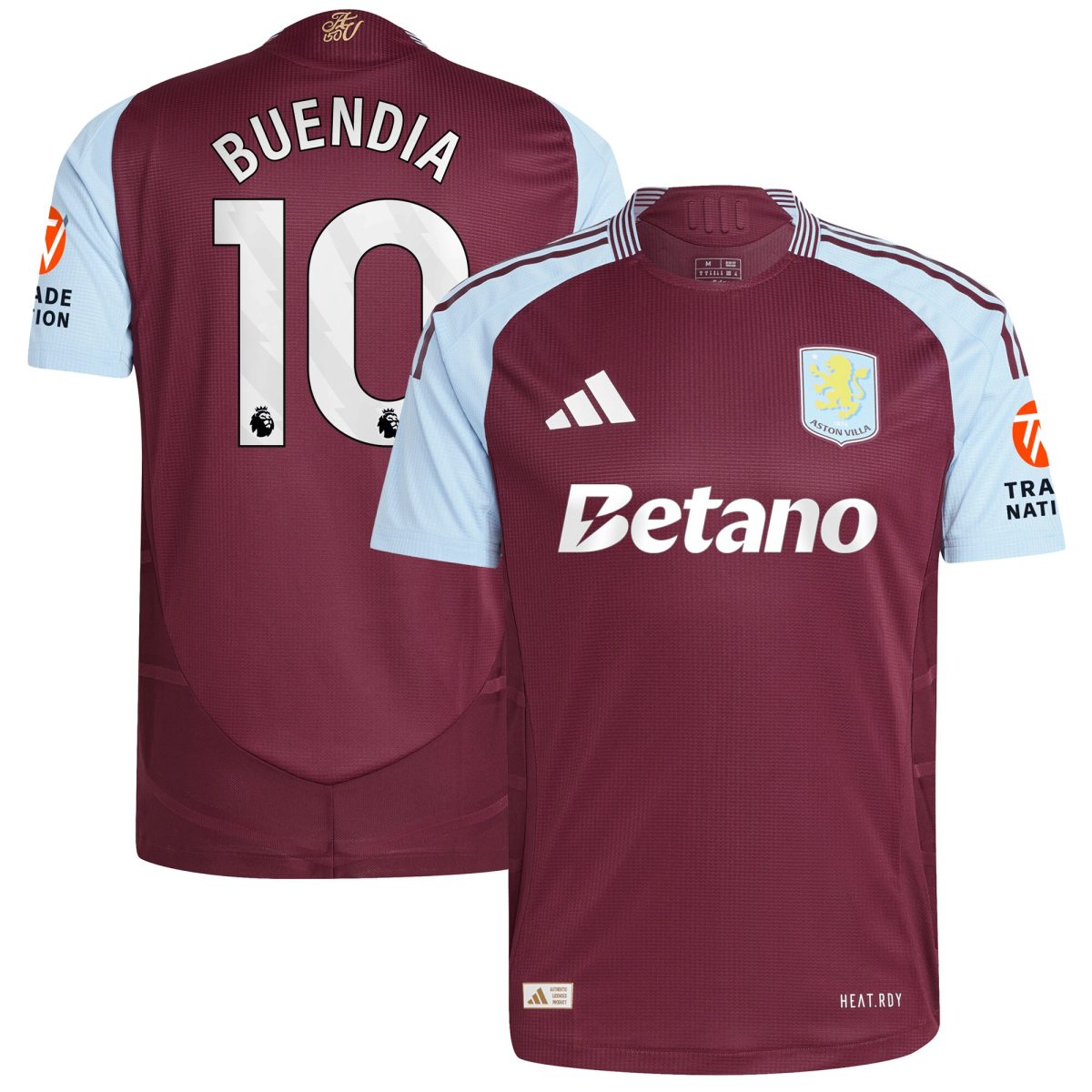 aston villa adidas home authentic shirt 2024-25 with buendia 10 printing Collection | Official Aston Villa Jerseys for Fans