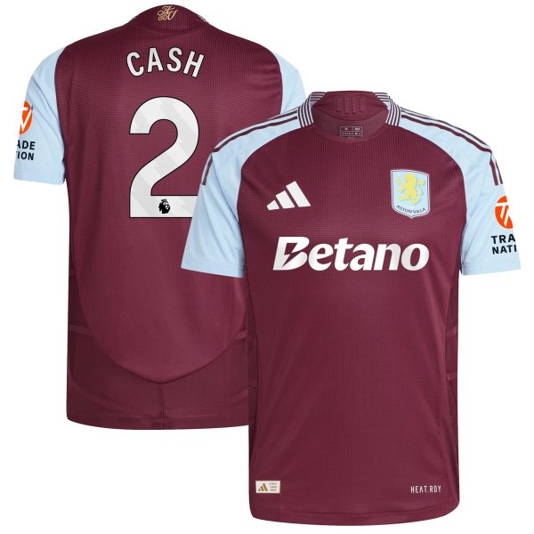 aston villa adidas home authentic shirt 2024-25 with cash 2 printing Collection | Official Aston Villa Jerseys for Fans