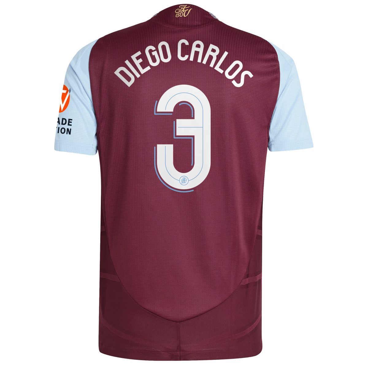 aston villa adidas home authentic shirt 2024-25 with diego carlos 3 cup printing Collection | Official Aston Villa Jerseys for Fans