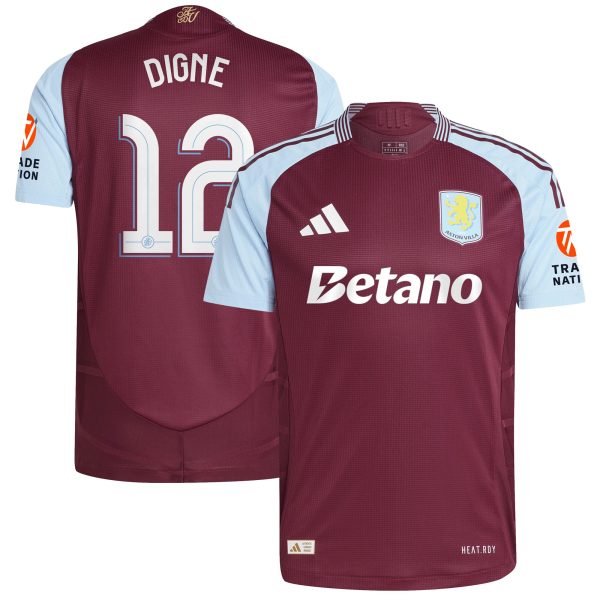 aston villa adidas home authentic shirt 2024-25 with digne 12 cup printing Collection | Official Aston Villa Jerseys for Fans