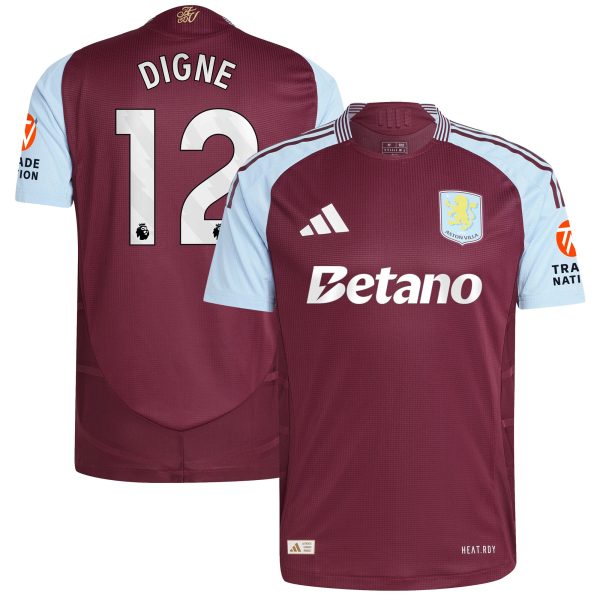 aston villa adidas home authentic shirt 2024-25 with digne 12 printing Collection | Official Aston Villa Jerseys for Fans