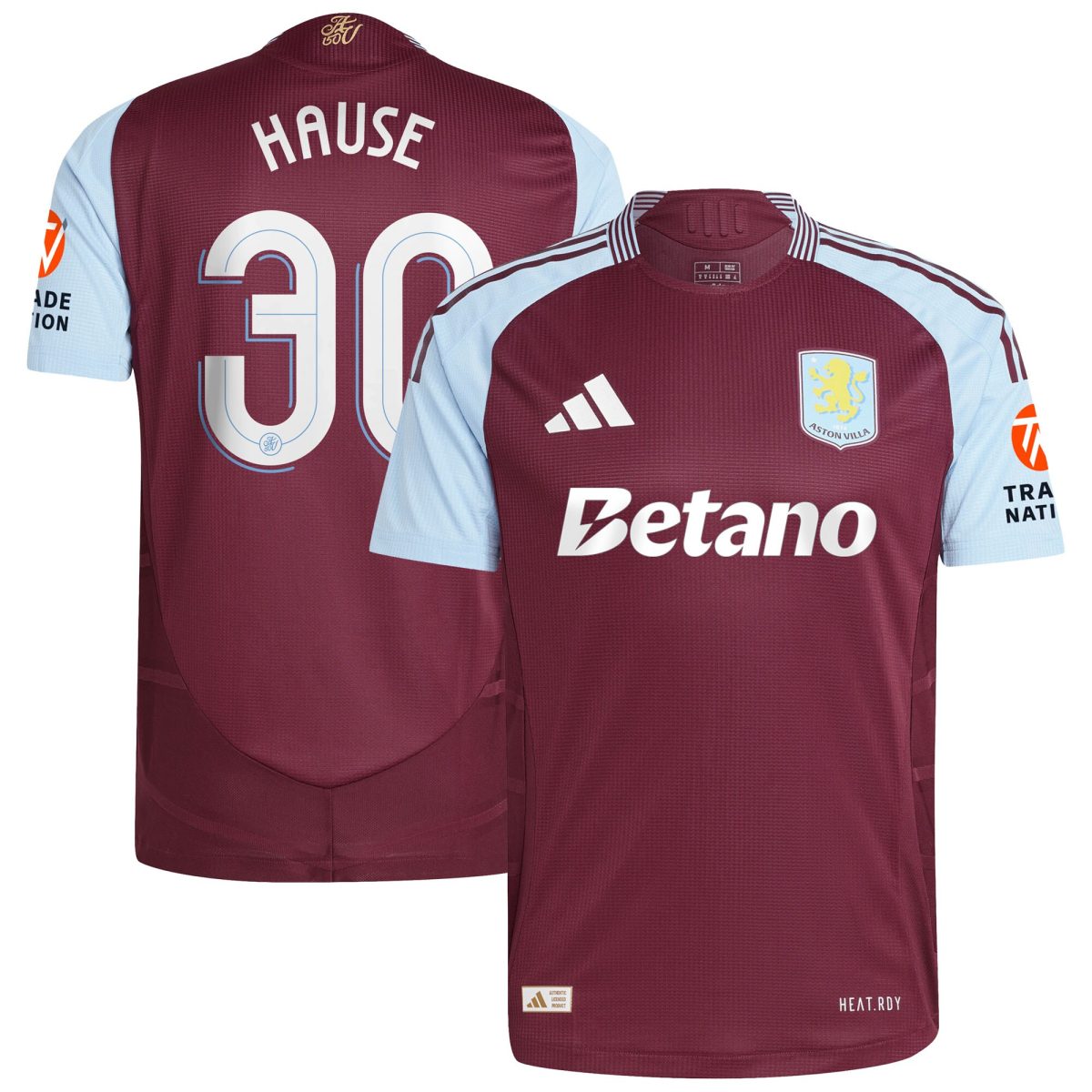 aston villa adidas home authentic shirt 2024-25 with hause 30 cup printing Collection | Official Aston Villa Jerseys for Fans