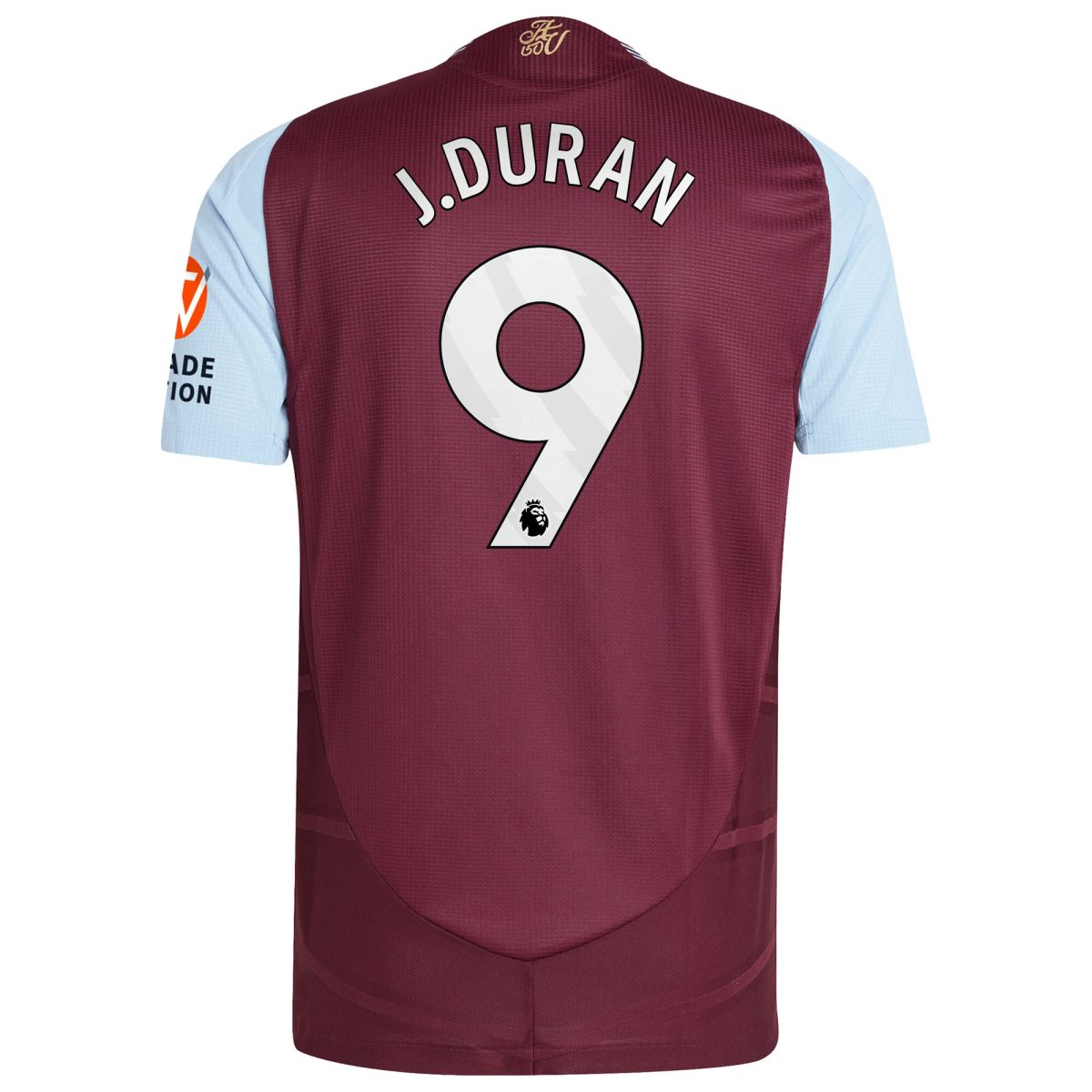 aston villa adidas home authentic shirt 2024-25 with j.duran 9 printing Collection | Official Aston Villa Jerseys for Fans