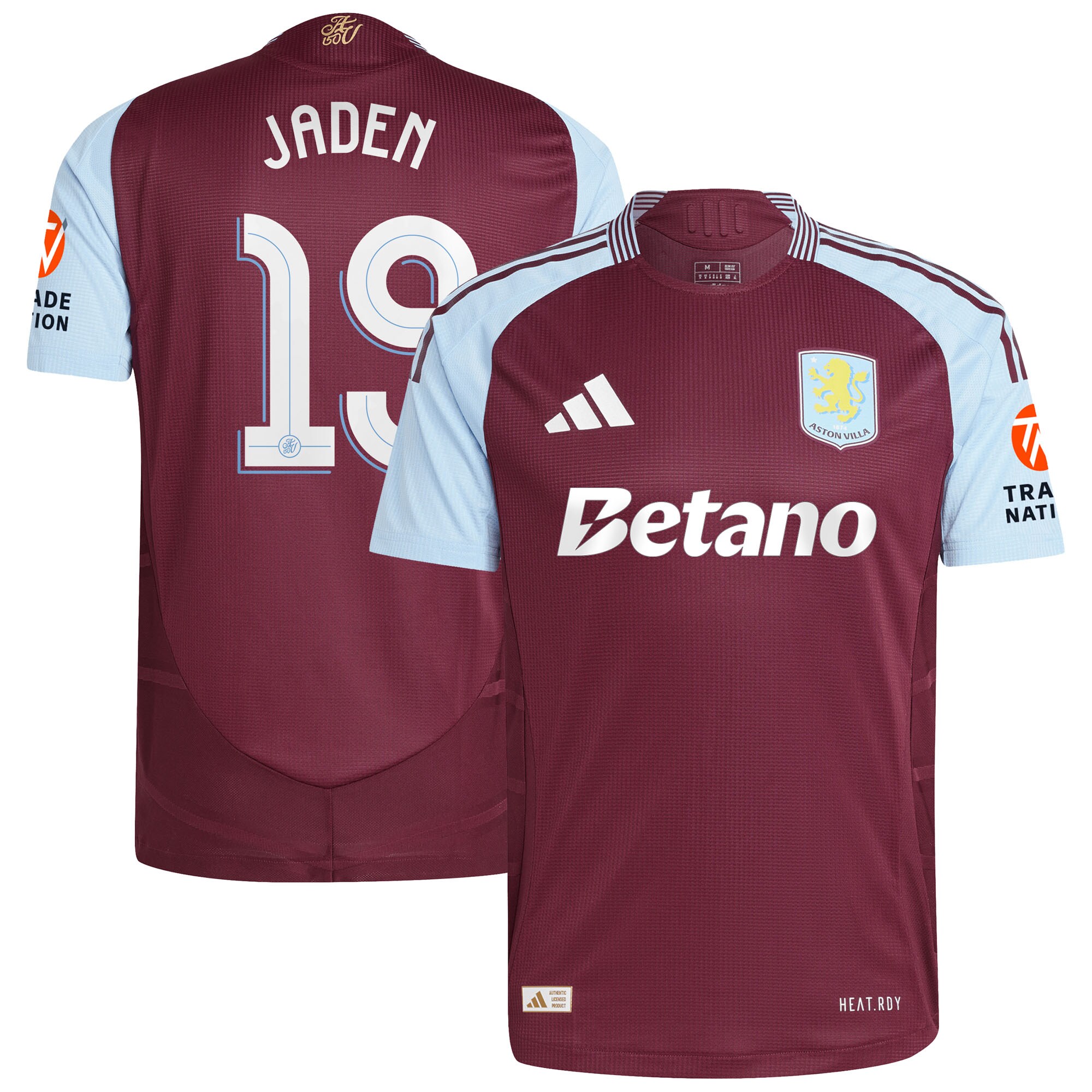 aston villa adidas home authentic shirt 2024-25 with jaden 19 cup printing Collection | Official Aston Villa Jerseys for Fans