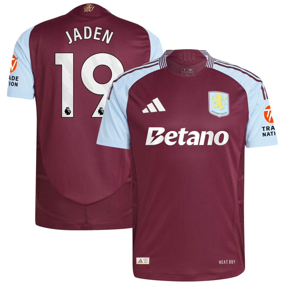 aston villa adidas home authentic shirt 2024-25 with jaden 19 printing Collection | Official Aston Villa Jerseys for Fans