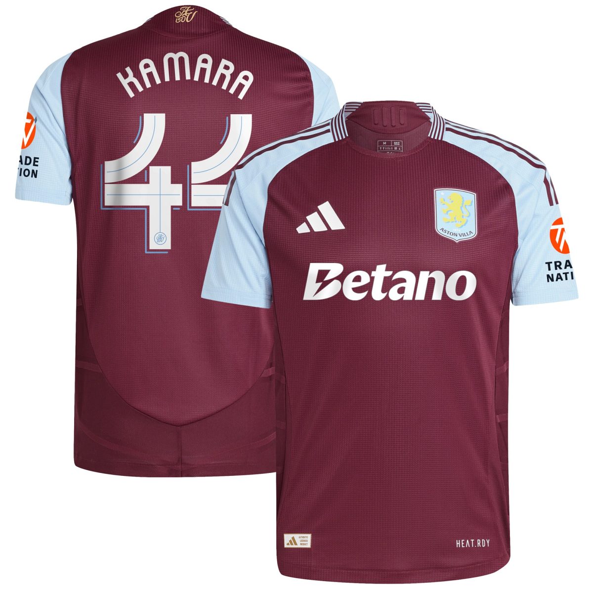 aston villa adidas home authentic shirt 2024-25 with kamara 44 cup printing Collection | Official Aston Villa Jerseys for Fans