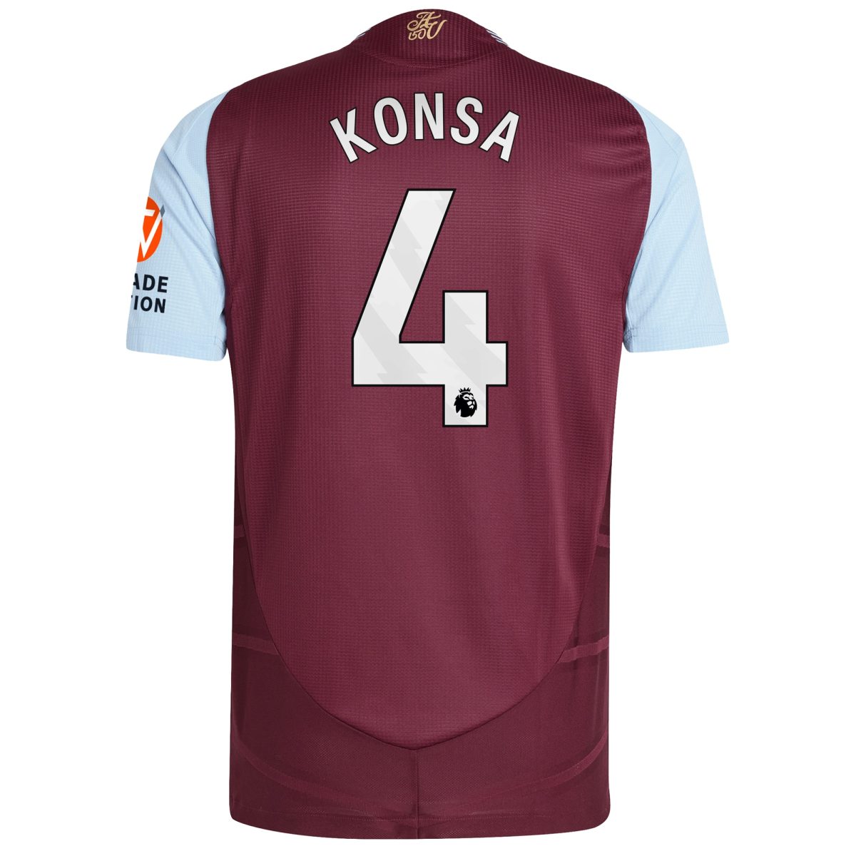 aston villa adidas home authentic shirt 2024-25 with konsa 4 printing Collection | Official Aston Villa Jerseys for Fans