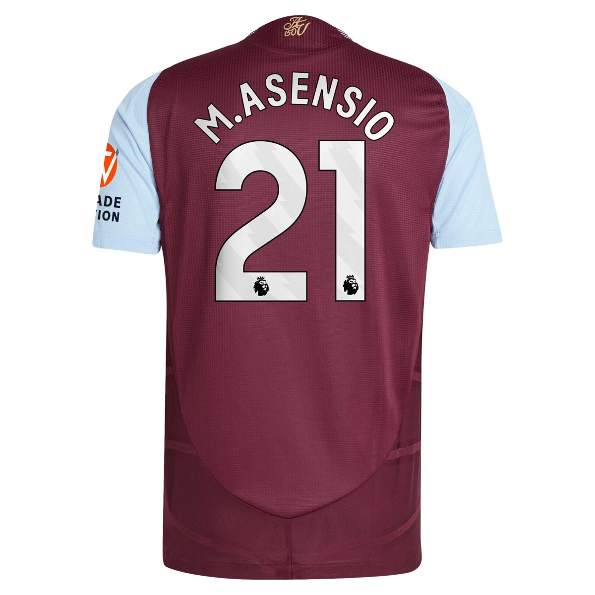 aston villa adidas home authentic shirt 2024-25 with m.asensio 21 printing Collection | Official Aston Villa Jerseys for Fans