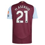 aston villa adidas home authentic shirt 2024-25 with m.asensio 21 printing Collection | Official Aston Villa Jerseys for Fans