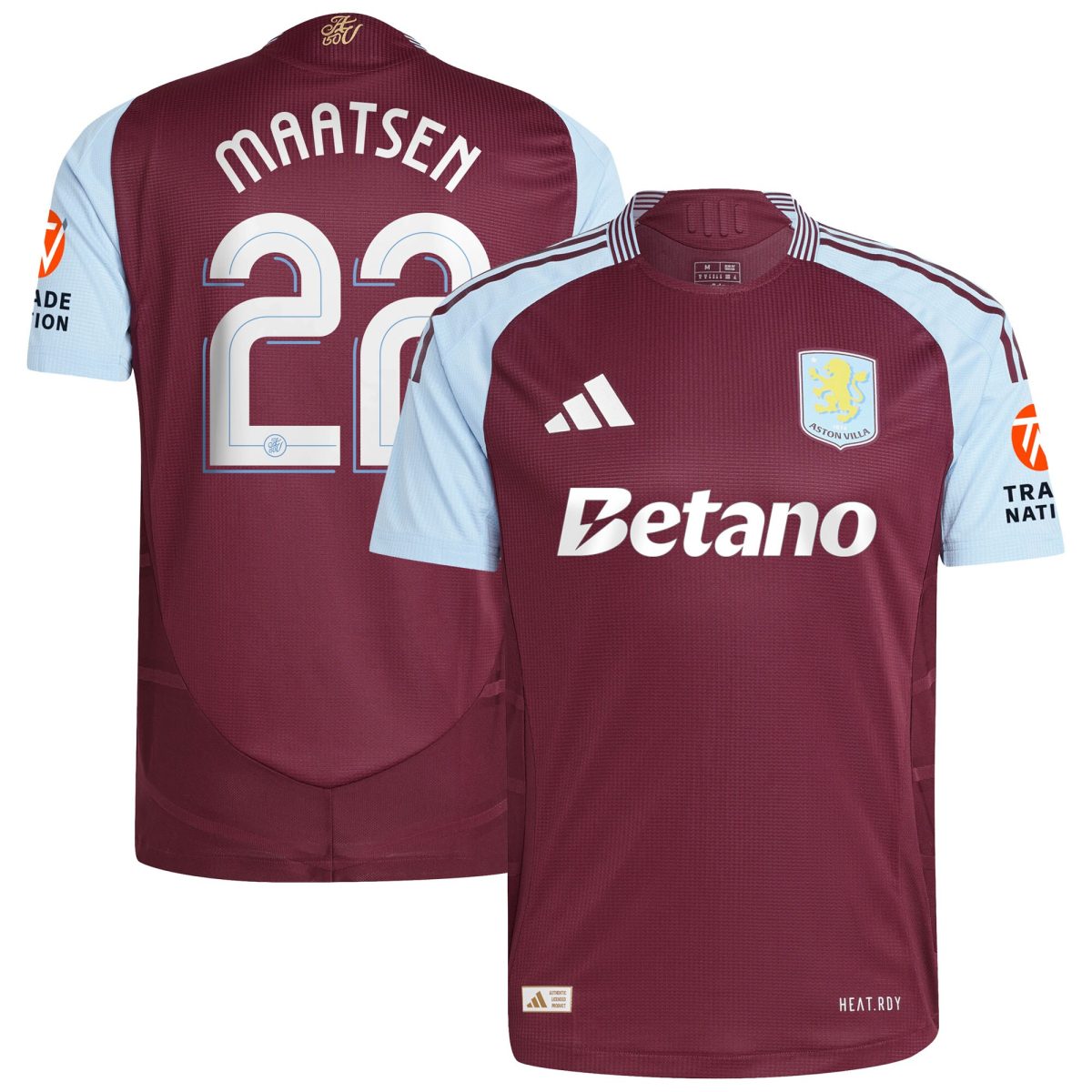 aston villa adidas home authentic shirt 2024-25 with maatsen 22 cup printing Collection | Official Aston Villa Jerseys for Fans