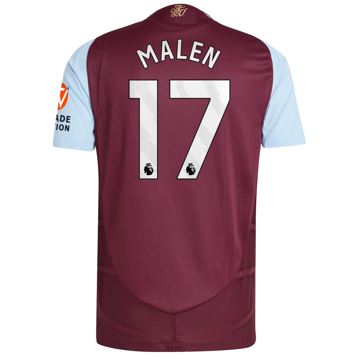 aston villa adidas home authentic shirt 2024-25 with malen 17 printing Collection | Official Aston Villa Jerseys for Fans