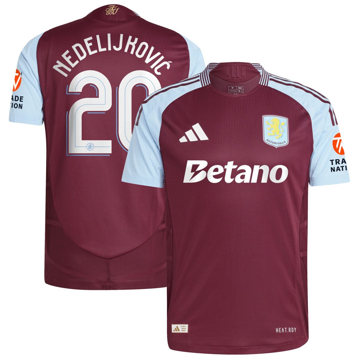 aston villa adidas home authentic shirt 2024-25 with nedeljković 20 cup printing Collection | Official Aston Villa Jerseys for Fans