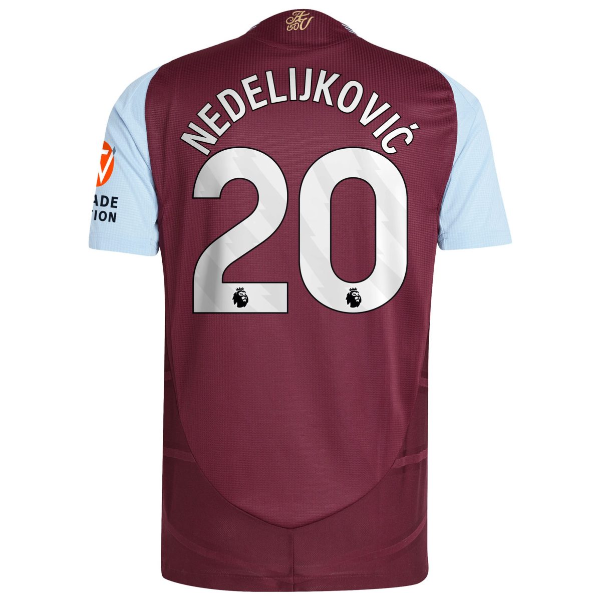 aston villa adidas home authentic shirt 2024-25 with nedeljković 20 printing Collection | Official Aston Villa Jerseys for Fans