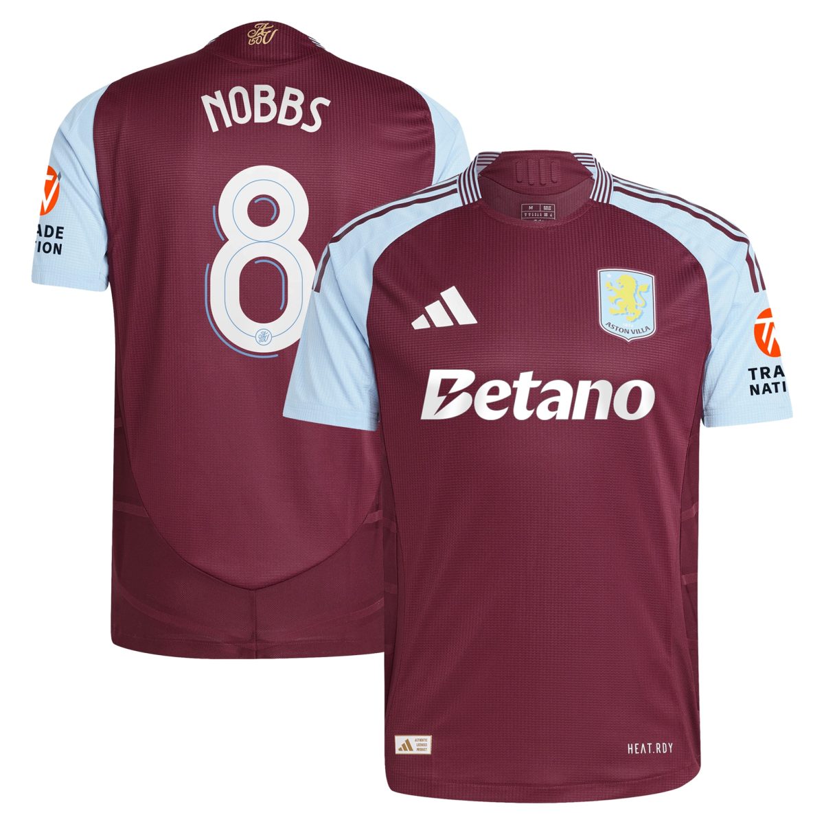 aston villa adidas home authentic shirt 2024-25 with nobbs 8 cup printing Collection | Official Aston Villa Jerseys for Fans