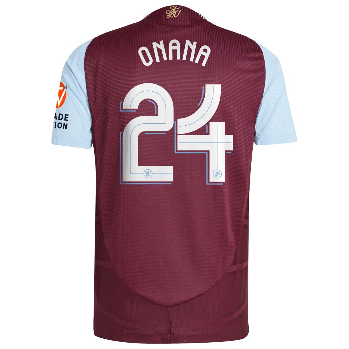 aston villa adidas home authentic shirt 2024-25 with onana 24 cup printing Collection | Official Aston Villa Jerseys for Fans