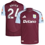 aston villa adidas home authentic shirt 2024-25 with onana 24 printing Collection | Official Aston Villa Jerseys for Fans