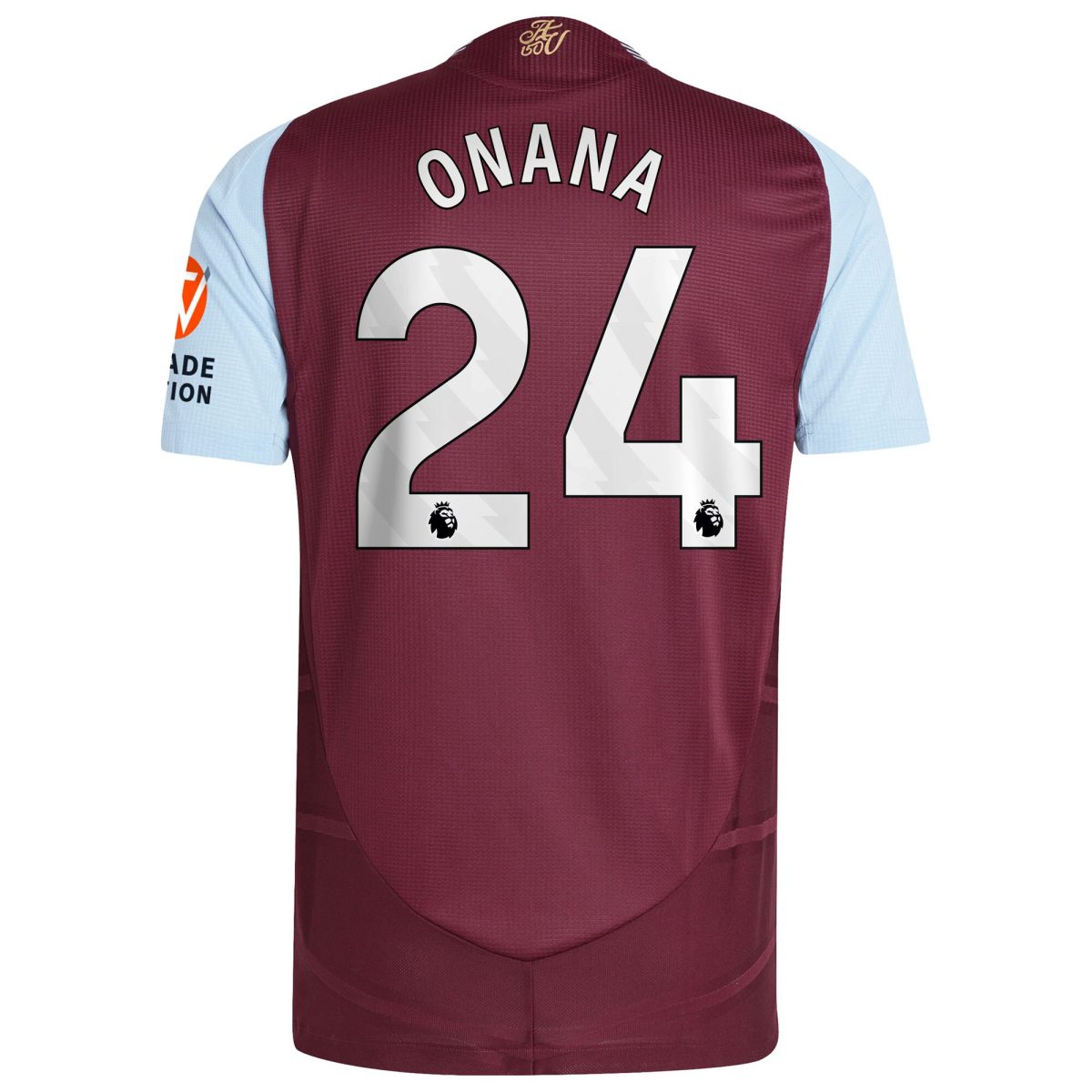 aston villa adidas home authentic shirt 2024-25 with onana 24 printing Collection | Official Aston Villa Jerseys for Fans