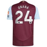 aston villa adidas home authentic shirt 2024-25 with onana 24 printing Collection | Official Aston Villa Jerseys for Fans