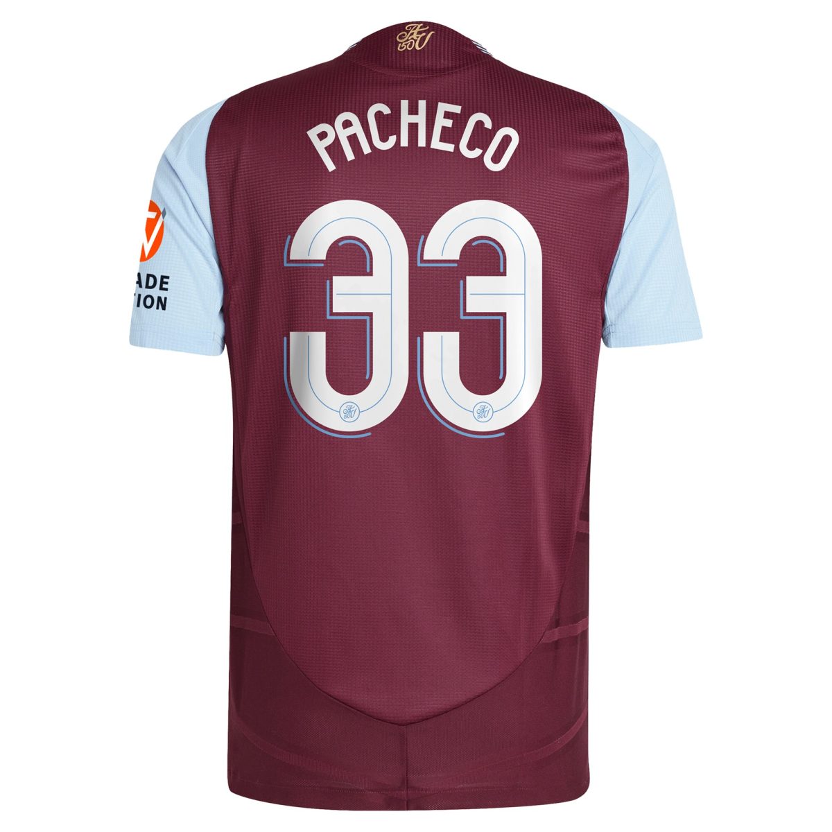 aston villa adidas home authentic shirt 2024-25 with pacheco 33 cup printing Collection | Official Aston Villa Jerseys for Fans