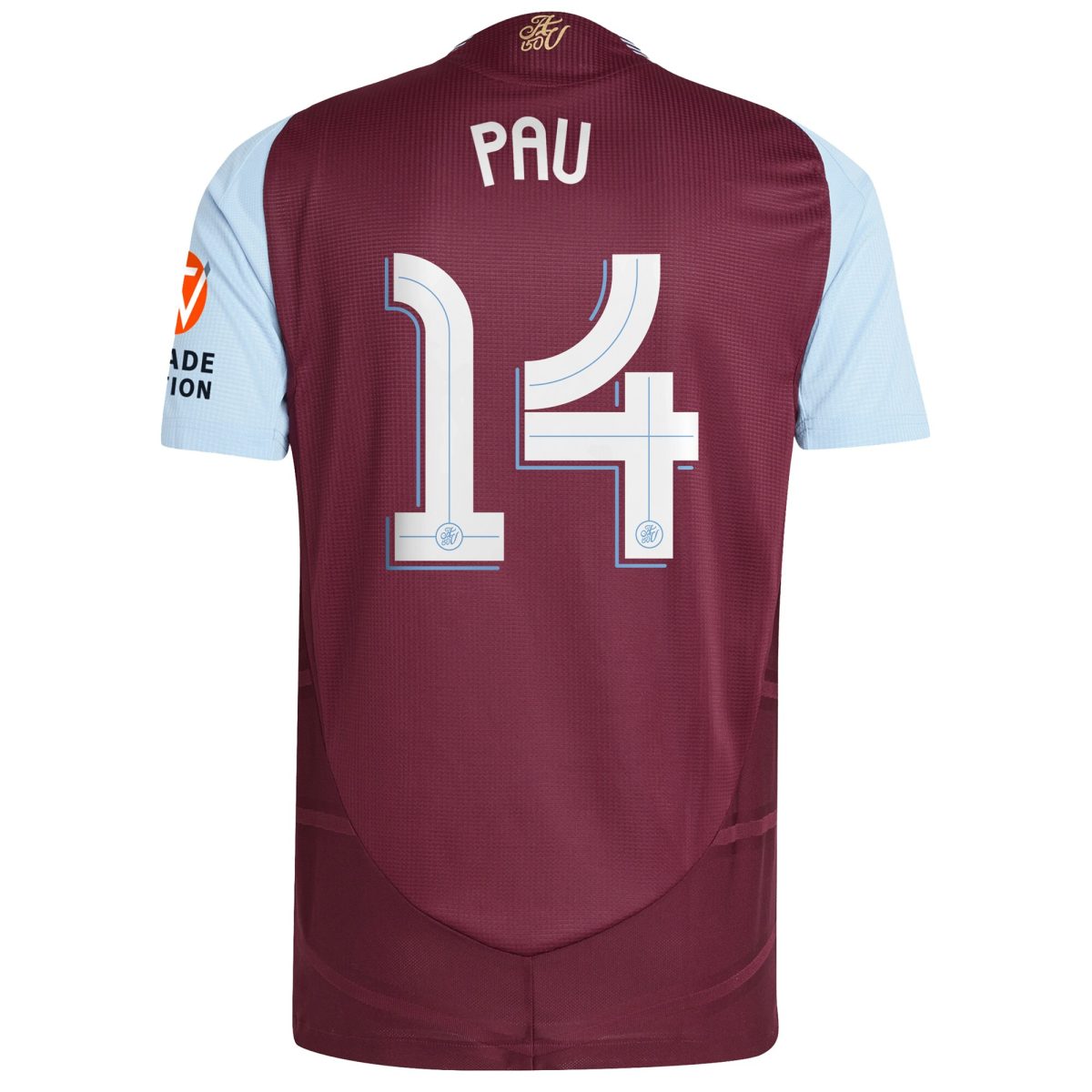 aston villa adidas home authentic shirt 2024-25 with pau 14 cup printing Collection | Official Aston Villa Jerseys for Fans