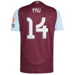 aston villa adidas home authentic shirt 2024-25 with pau 14 cup printing Collection | Official Aston Villa Jerseys for Fans