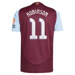 aston villa adidas home authentic shirt 2024-25 with robinson 11 cup printing Collection | Official Aston Villa Jerseys for Fans