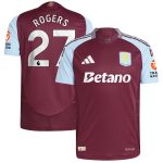 aston villa adidas home authentic shirt 2024-25 with rogers 27 printing Collection | Official Aston Villa Jerseys for Fans
