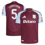 aston villa adidas home authentic shirt 2024-25 with staniforth 5 cup printing Collection | Official Aston Villa Jerseys for Fans