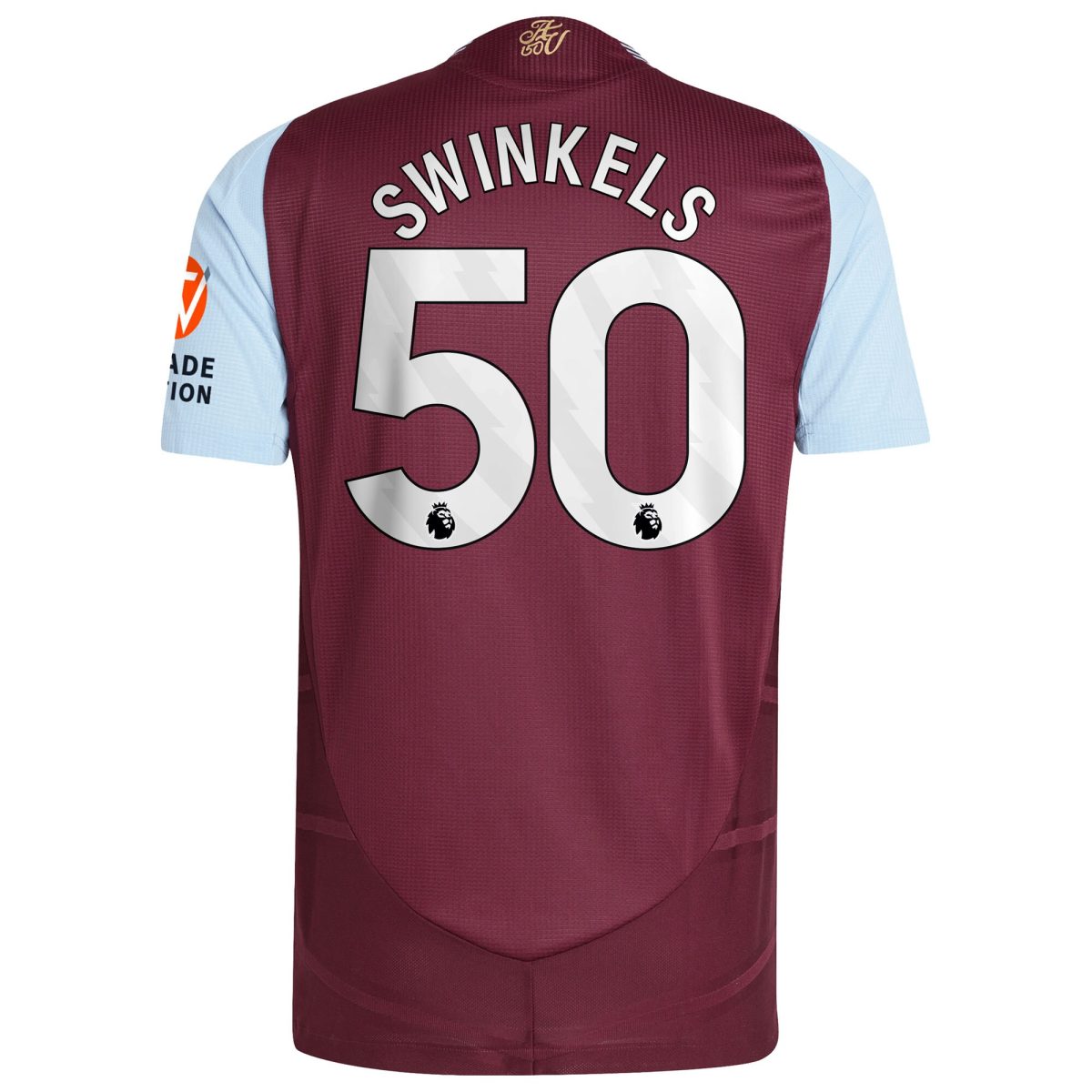 aston villa adidas home authentic shirt 2024-25 with swinkels 50 printing Collection | Official Aston Villa Jerseys for Fans