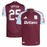 aston villa adidas home authentic shirt 2024-25 with taylor 25 cup printing Collection | Official Aston Villa Jerseys for Fans
