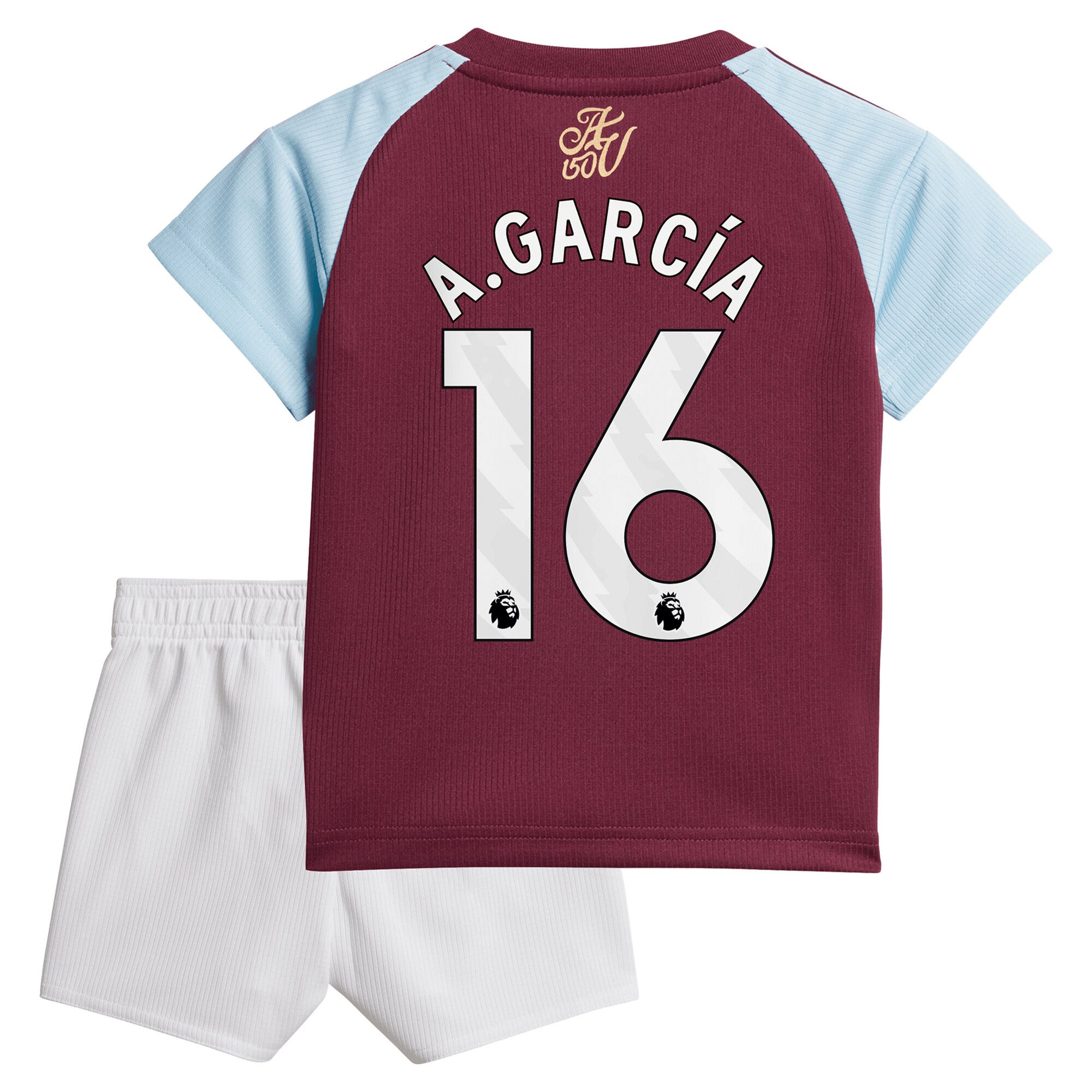 aston villa adidas home baby kit 2024-25 with a.garcía 16 printing Collection | Official Aston Villa Jerseys for Fans