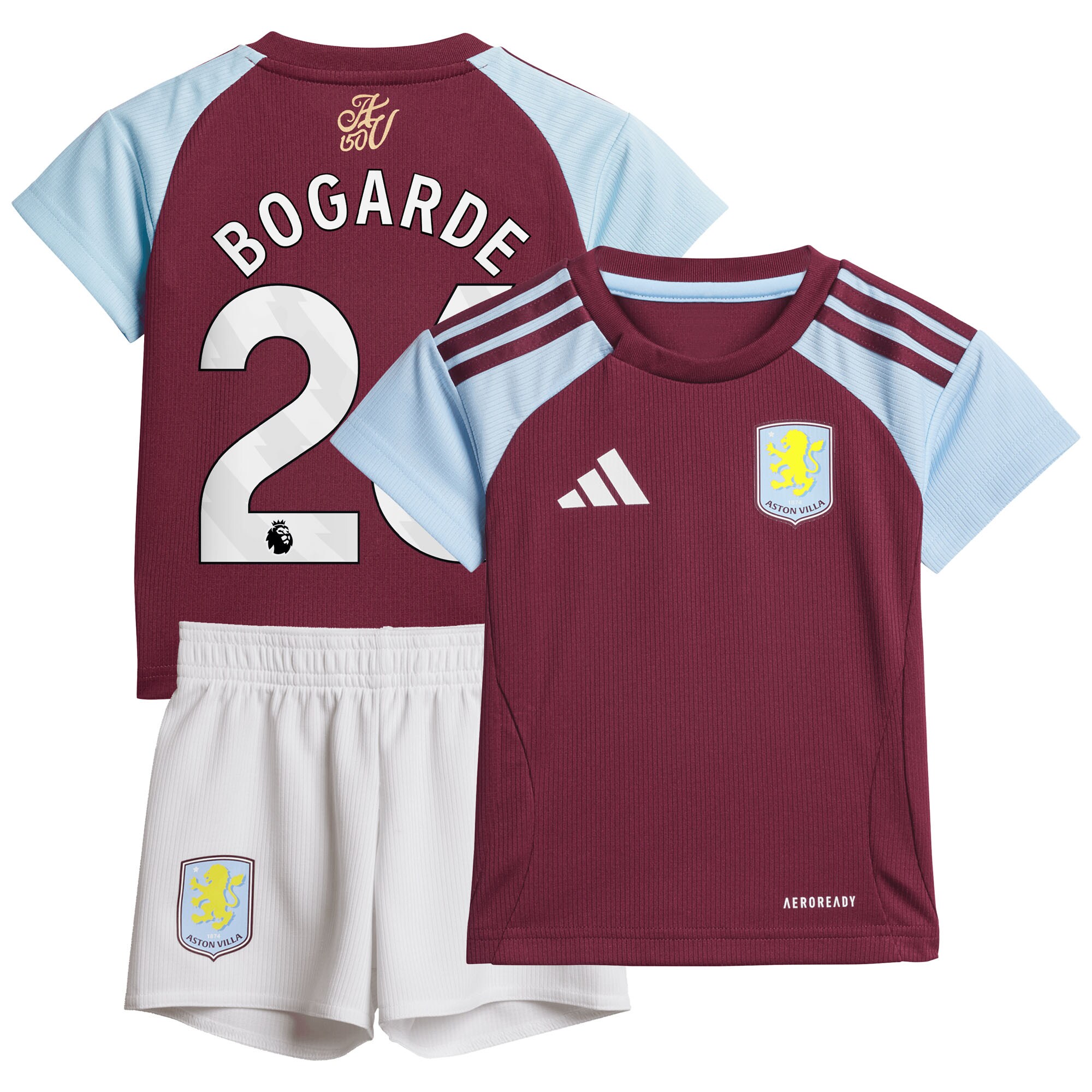 aston villa adidas home baby kit 2024-25 with bogarde 26 printing Collection | Official Aston Villa Jerseys for Fans