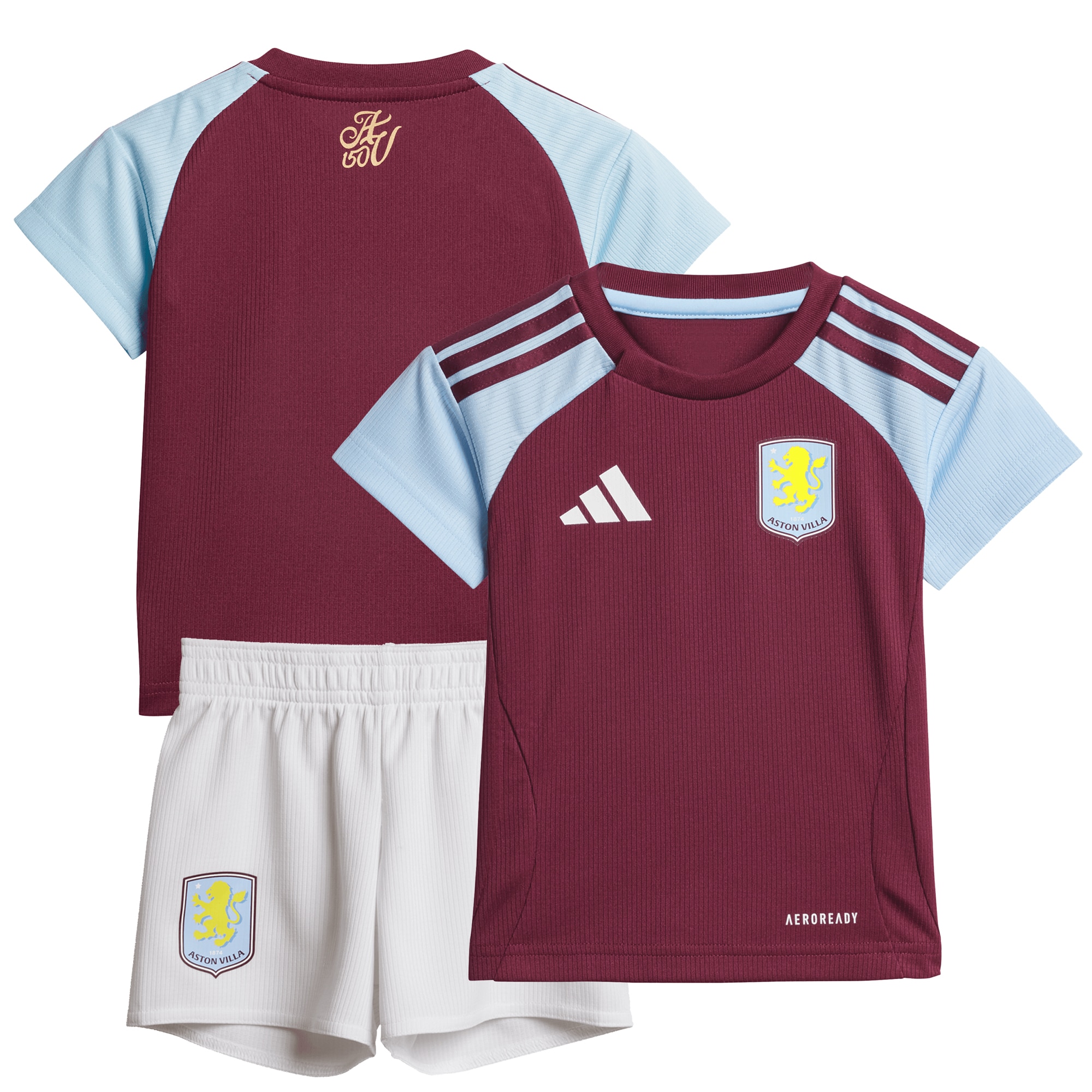aston villa adidas home baby kit 2024-25 with custom printing Collection | Official Aston Villa Jerseys for Fans