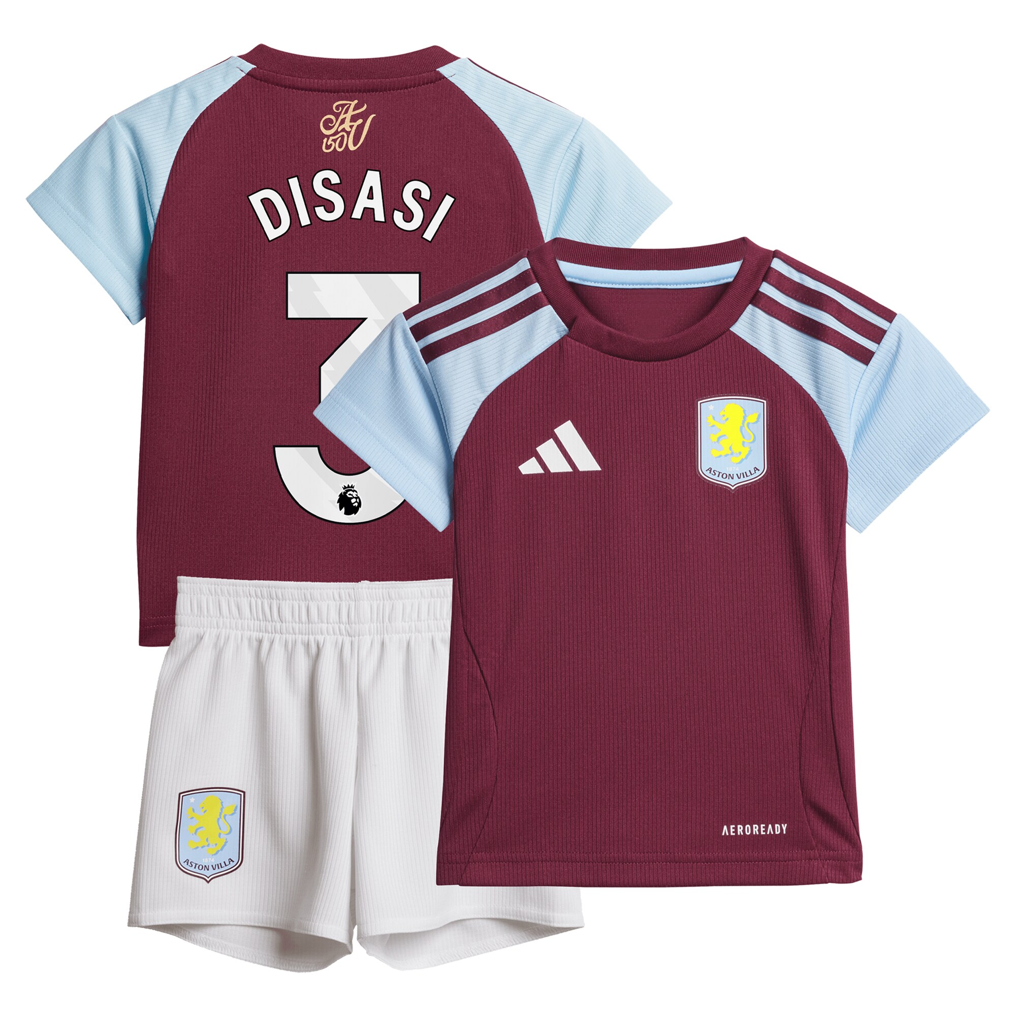 aston villa adidas home baby kit 2024-25 with disasi 3 printing Collection | Official Aston Villa Jerseys for Fans