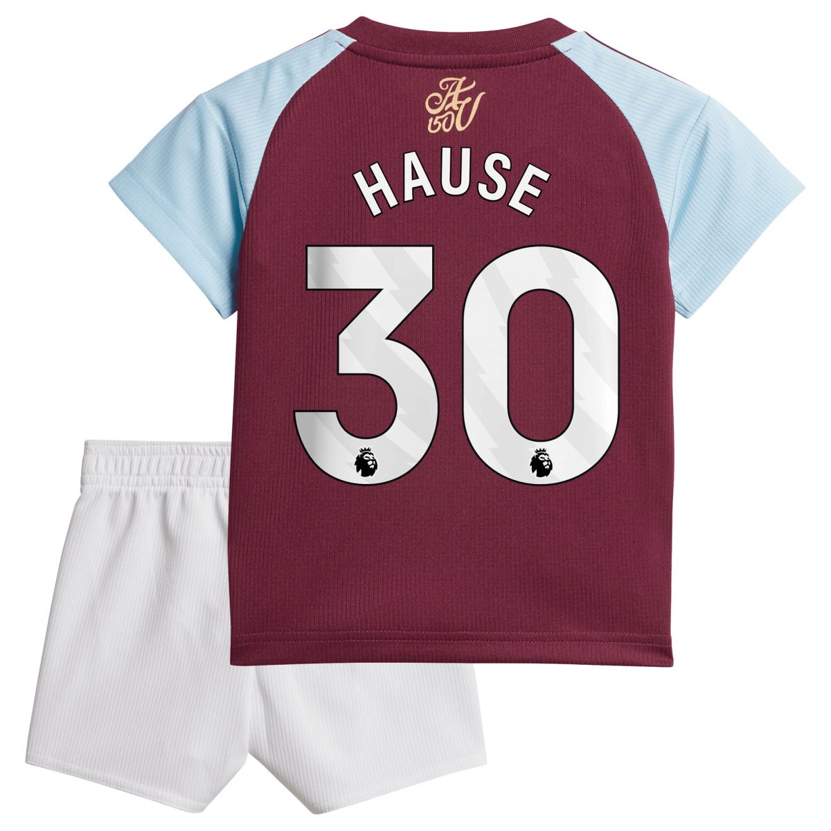 aston villa adidas home baby kit 2024-25 with hause 30 printing Collection | Official Aston Villa Jerseys for Fans