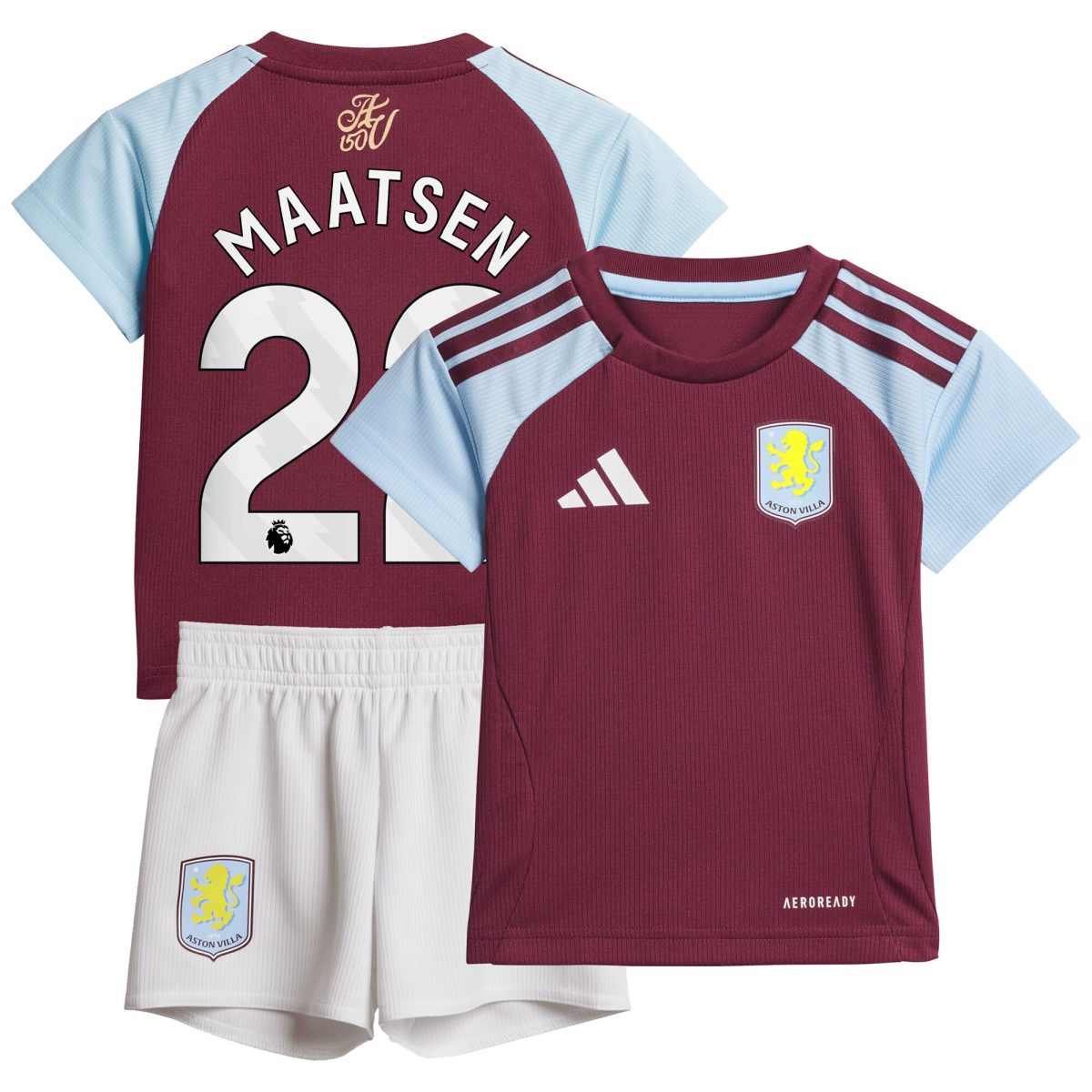 aston villa adidas home baby kit 2024-25 with maatsen 22 printing Collection | Official Aston Villa Jerseys for Fans