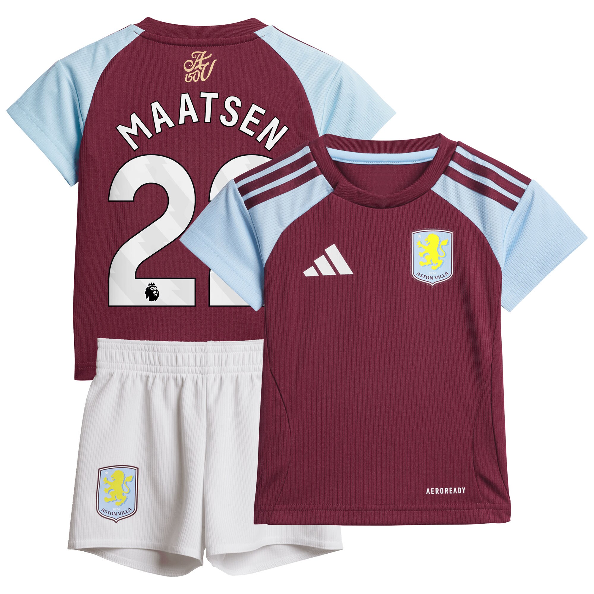 aston villa adidas home baby kit 2024-25 with maatsen 22 printing Collection | Official Aston Villa Jerseys for Fans