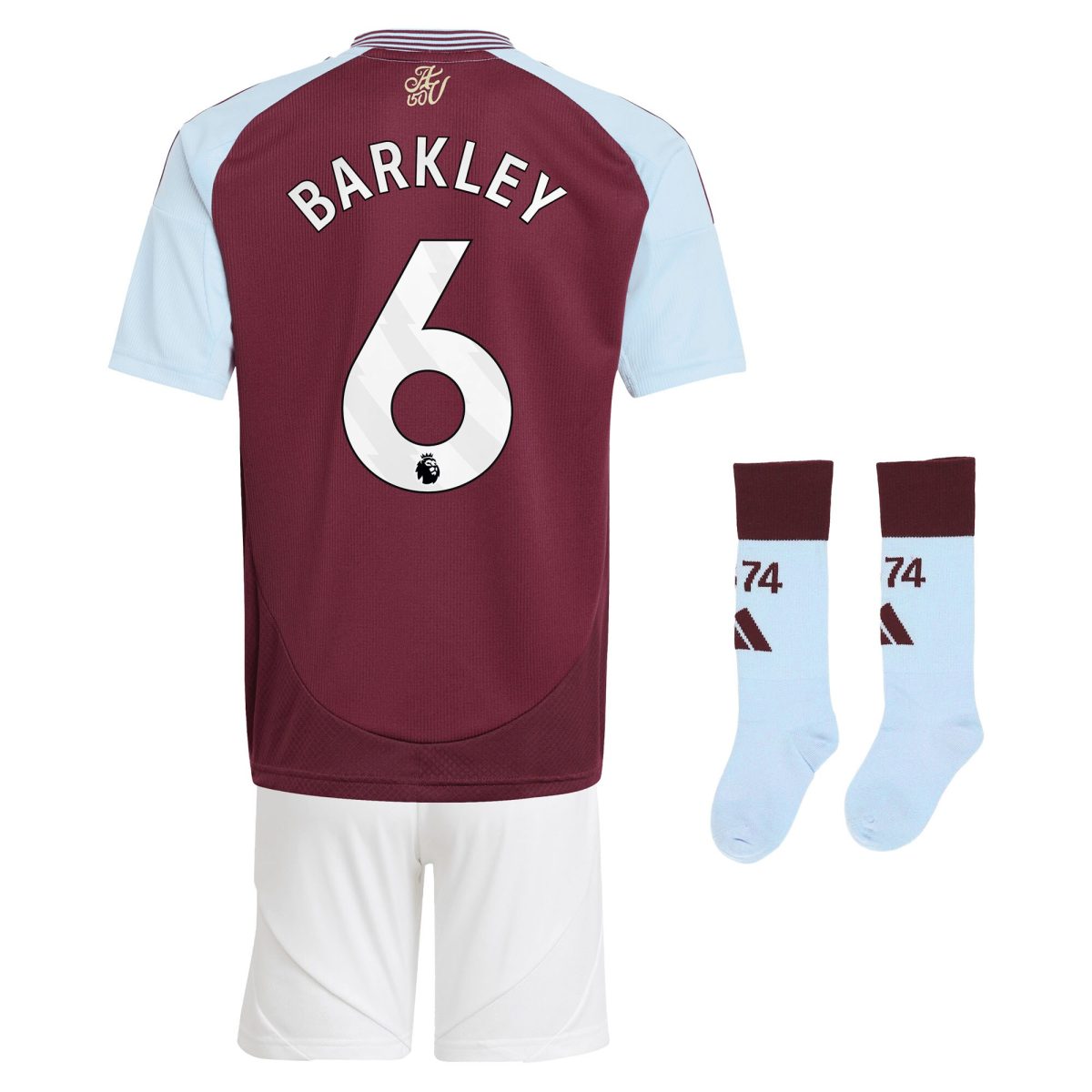 aston villa adidas home mini kit 2024-25 with barkley 6 printing Collection | Official Aston Villa Jerseys for Fans