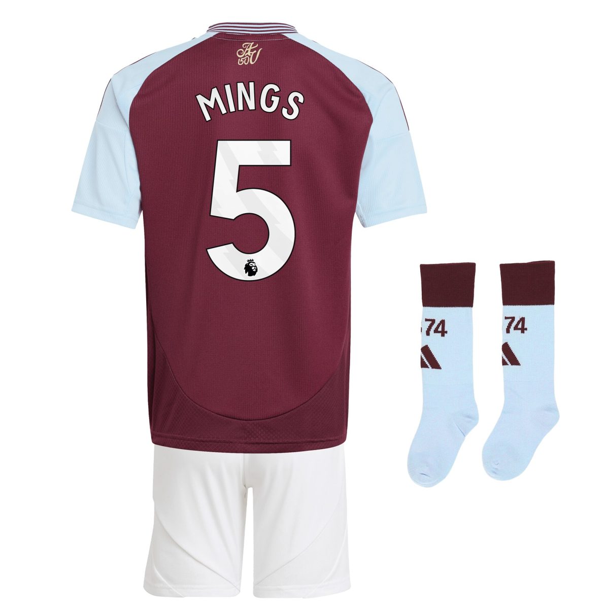 aston villa adidas home mini kit 2024-25 with mings 5 printing Collection | Official Aston Villa Jerseys for Fans