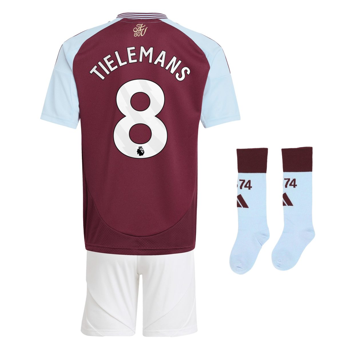 aston villa adidas home mini kit 2024-25 with tielemans 8 printing Collection | Official Aston Villa Jerseys for Fans