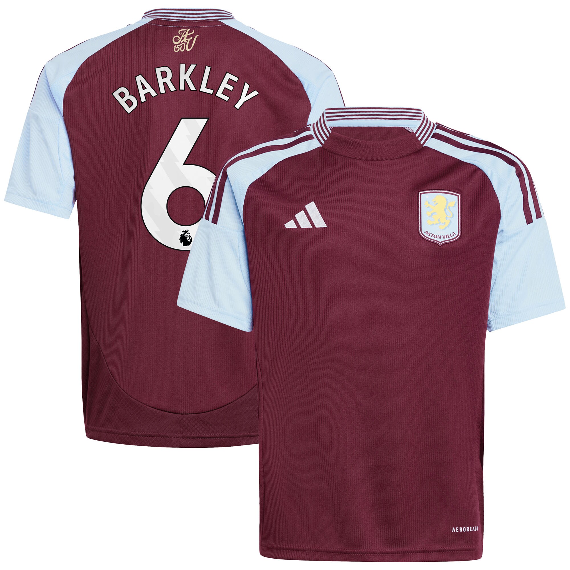 aston villa adidas home shirt 2024-25 – kids with barkley 6 printing Collection | Official Aston Villa Jerseys for Fans
