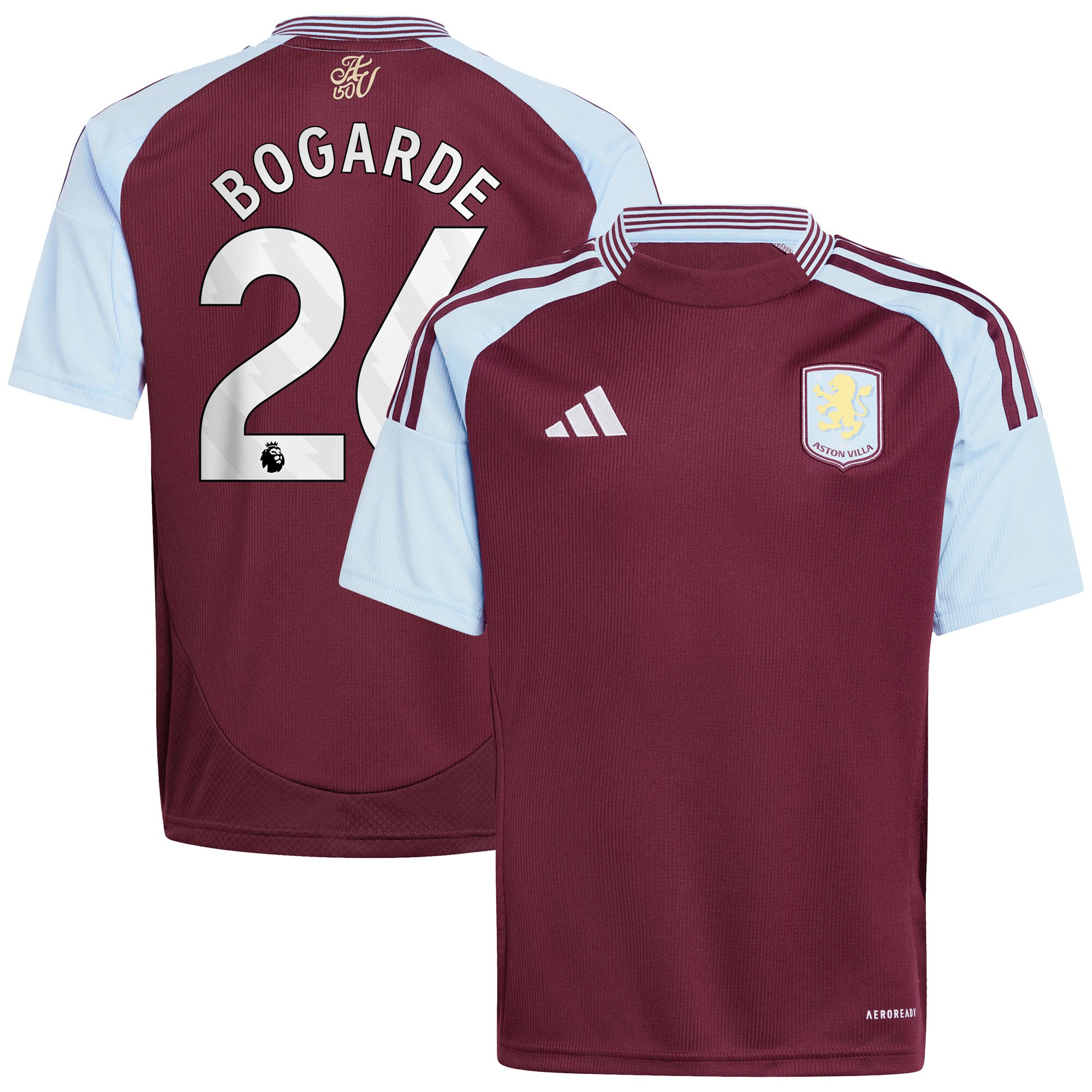 aston villa adidas home shirt 2024-25 – kids with bogarde 26 printing Collection | Official Aston Villa Jerseys for Fans