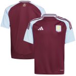 aston villa adidas home shirt 2024-25 – kids with custom printing Collection | Official Aston Villa Jerseys for Fans