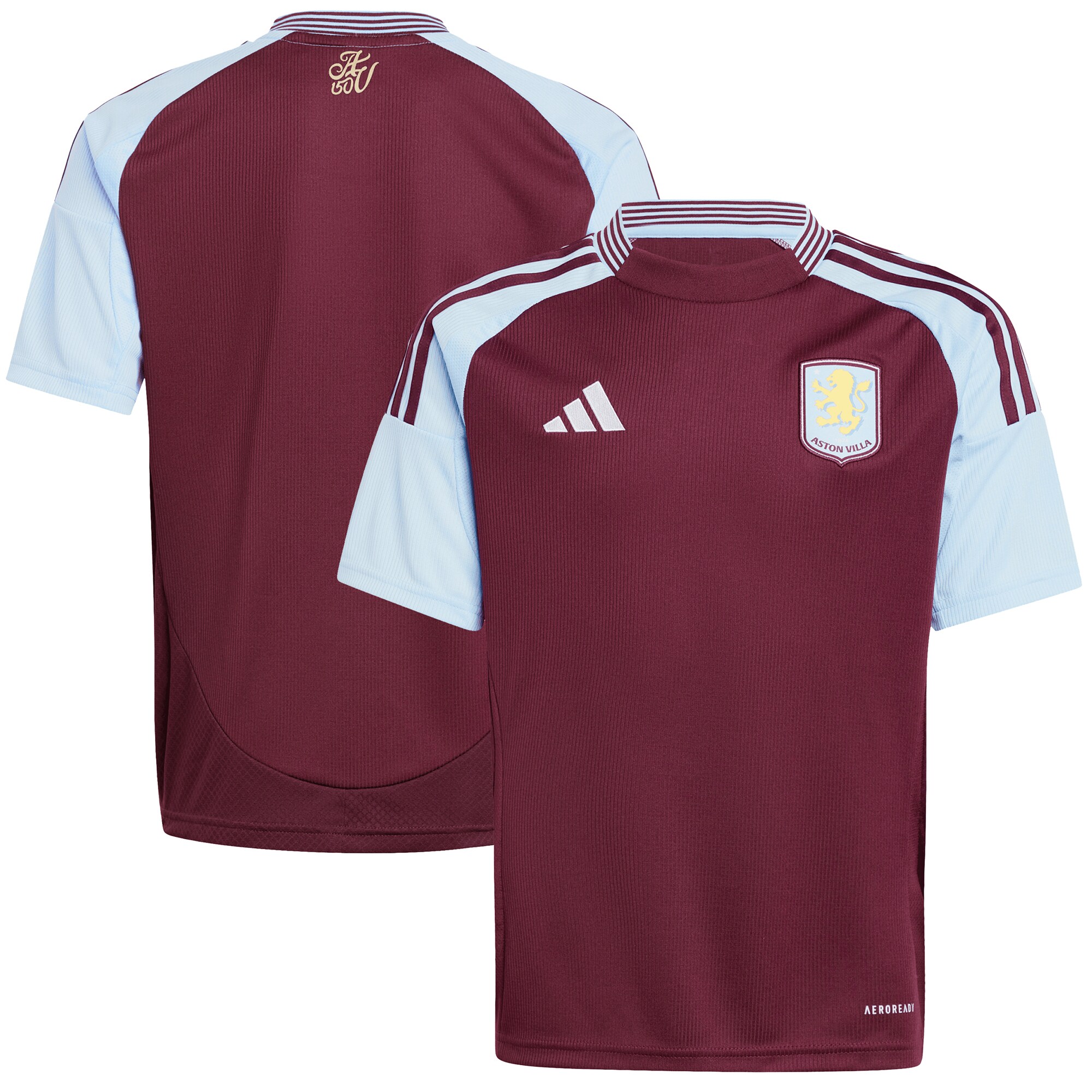 aston villa adidas home shirt 2024-25 – kids with custom printing Collection | Official Aston Villa Jerseys for Fans